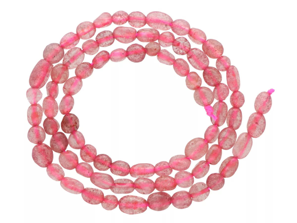 K7P56 KWARC TRUSKAWKOWY BRYŁKI - 1 SZNUR