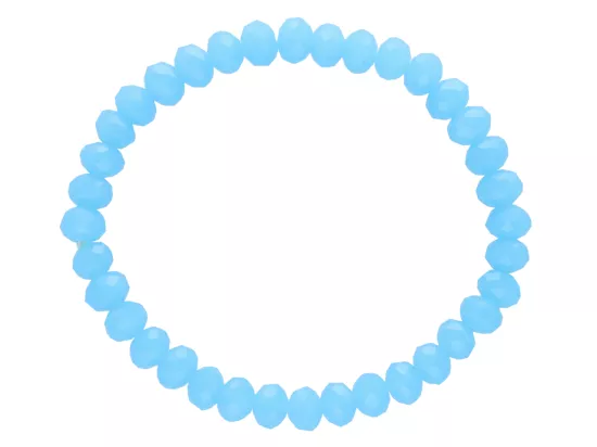 R1P15 BRANSOLETKA KRYSZTAŁKI 6 mm NA GUMCE