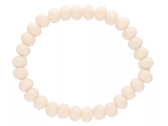 R2A12 BRANSOLETKA KRYSZTAŁKI 8 mm NA GUMCE