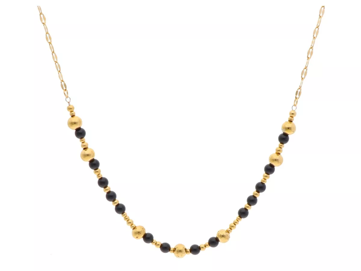 N3O25 NASZYJNIK ONYKS I STAL CHIRURGICZNA