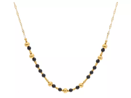 N3O25 NASZYJNIK ONYKS I STAL CHIRURGICZNA