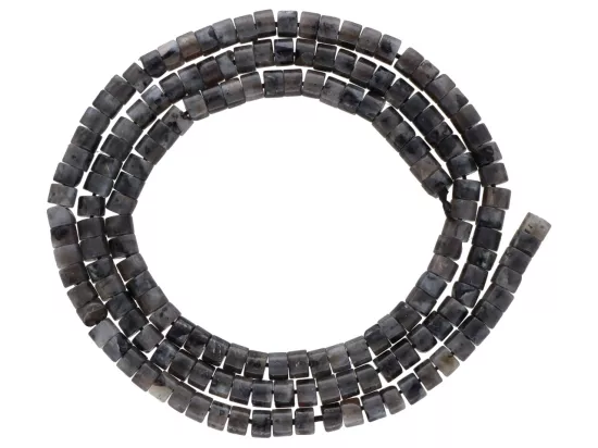 K7R74 LABRADORYT CZARNY WALEC 3/2 mm  - 1 SZNUR