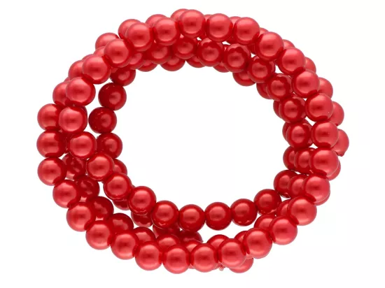 P1G03 PERŁY SZKLANE 8 mm - 1 SZNUR