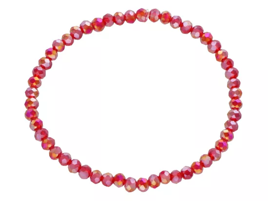 R4F63 BRANSOLETKA KRYSZTAŁKI 4,5 mm NA GUMCE