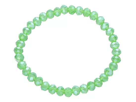 R4F94 BRANSOLETKA KRYSZTAŁKI 6 mm NA GUMCE