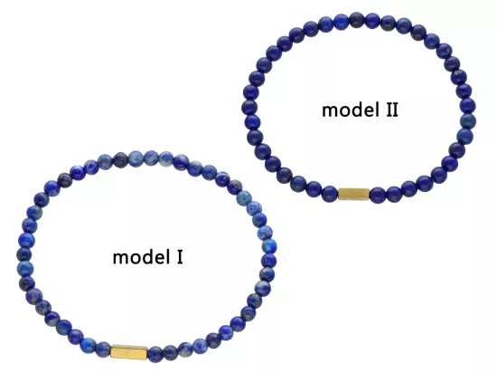 R4L60 BRANSOLETKA LAPIS LAZULI KULE 4 mm