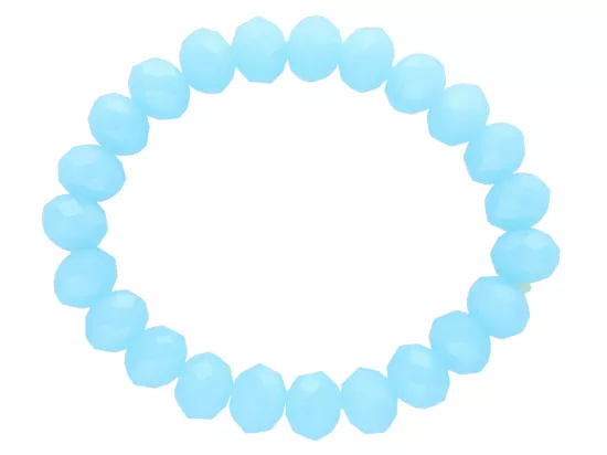 R2R06 BRANSOLETKA KRYSZTAŁKI 10 mm NA GUMCE