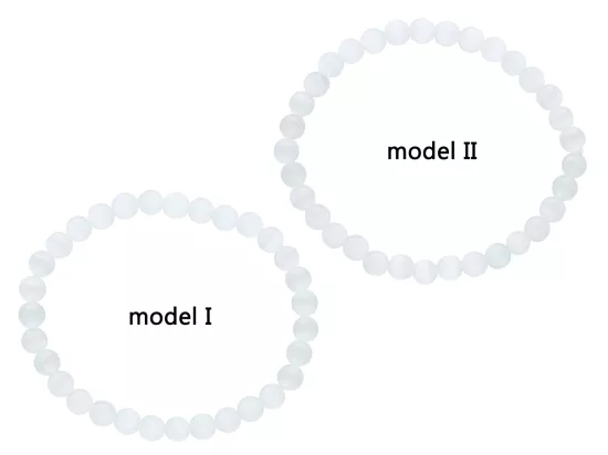 R4I00 BRANSOLETKA KOCIE OKO KULE 6 mm