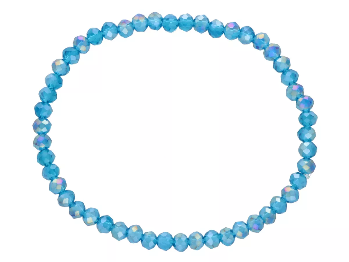 R4F53 BRANSOLETKA KRYSZTAŁKI 4,5 mm NA GUMCE