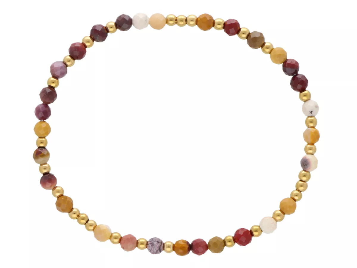 R5E30 BRANSOLETKA MOKAIT I STAL CHIRURGICZNA