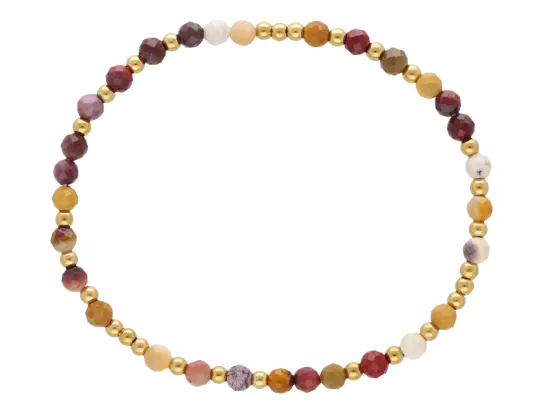 R5E30 BRANSOLETKA MOKAIT I STAL CHIRURGICZNA