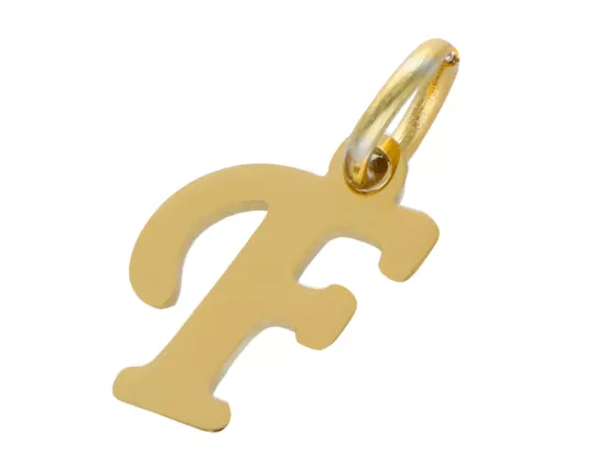 P5N67 ZAWIESZKA OZDOBNA ZE STALI CHIRURGICZNEJ LITERKA "F" - 1 SZTUKA