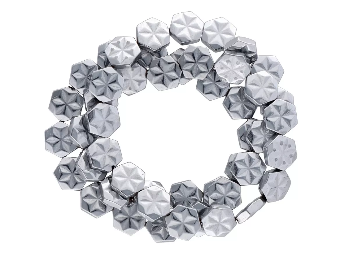 K7L70H HEMATYT ELEMENTY 8/8,5 mm - 5 SZNURÓW - ZESTAW