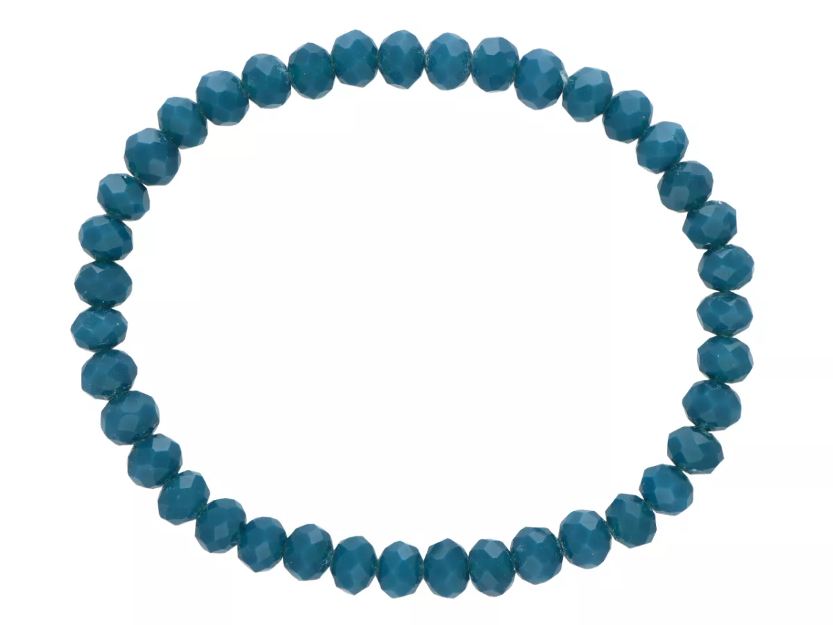 R2P75 BRANSOLETKA KRYSZTAŁKI 6 mm NA GUMCE