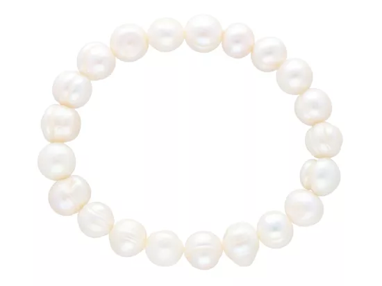 R2P41 BRANSOLETKA PERŁY NATURALNE NA GUMCE