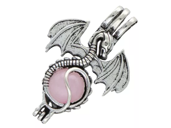 W2M40 WISIOR ZAWIESZKA SMOK KWARC RÓŻOWY