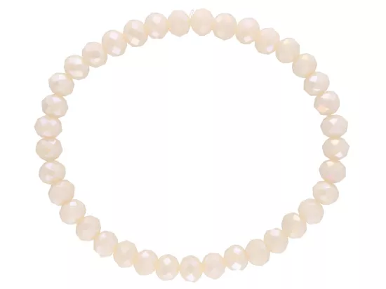 R2T80 BRANSOLETKA KRYSZTAŁKI 6 mm NA GUMCE