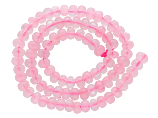 K6X12 KWARC RÓŻOWY TALERZYKI 6,5 mm - 1 SZNUR