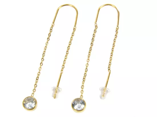 U1P03 KOLCZYKI STAL CHIRURGICZNA 1 PARA