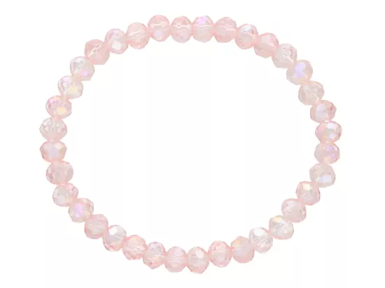 R1S75 BRANSOLETKA KRYSZTAŁKI 6 mm NA GUMCE