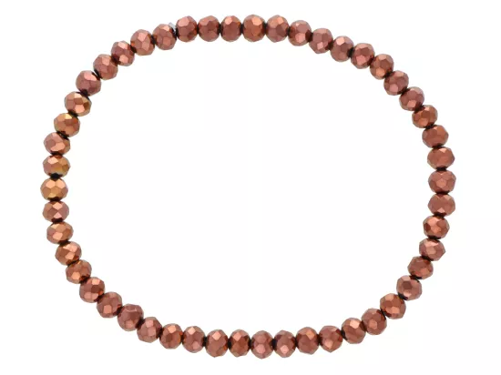 R4C58 BRANSOLETKA KRYSZTAŁKI 4,5 mm NA GUMCE