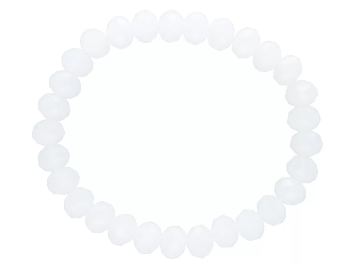 R2B12 BRANSOLETKA KRYSZTAŁKI 8 mm NA GUMCE