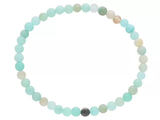 R4T82 BRANSOLETKA AMAZONIT KULE 4,5 mm