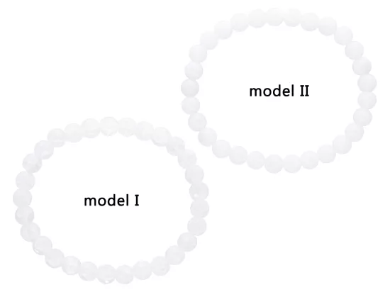 R4J84 BRANSOLETKA KRYSZTAŁ LODOWY KULE 6,5 mm