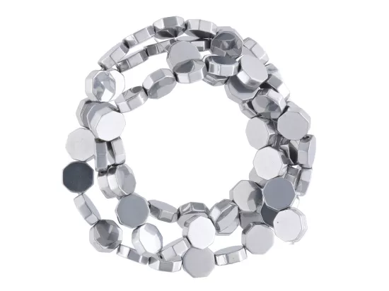 K6T61 HEMATYT OŚMIOKĄTY 6/6 mm 1 SZNUR