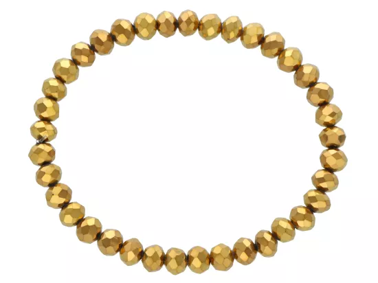 R2D36 BRANSOLETKA KRYSZTAŁKI 6 mm NA GUMCE