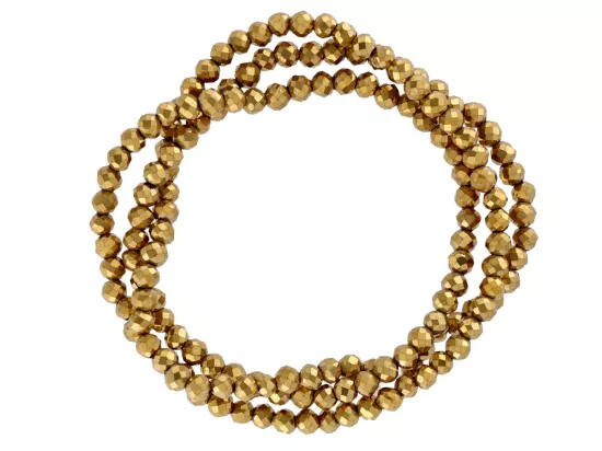 K7N69 HEMATYT KULE FASETOWANE 3 mm - 1 SZNUR