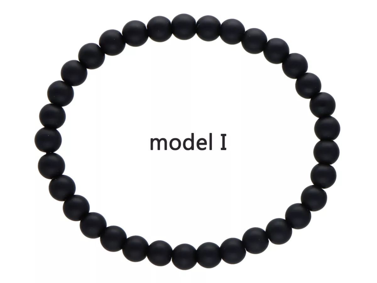 R2S55 BRANSOLETKA LAWA PRASOWANA KULE 6 mm