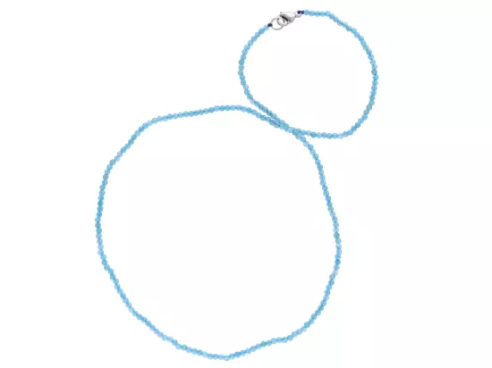 N2P25 NASZYJNIK APATYT KULE FASETOWANE 2 mm