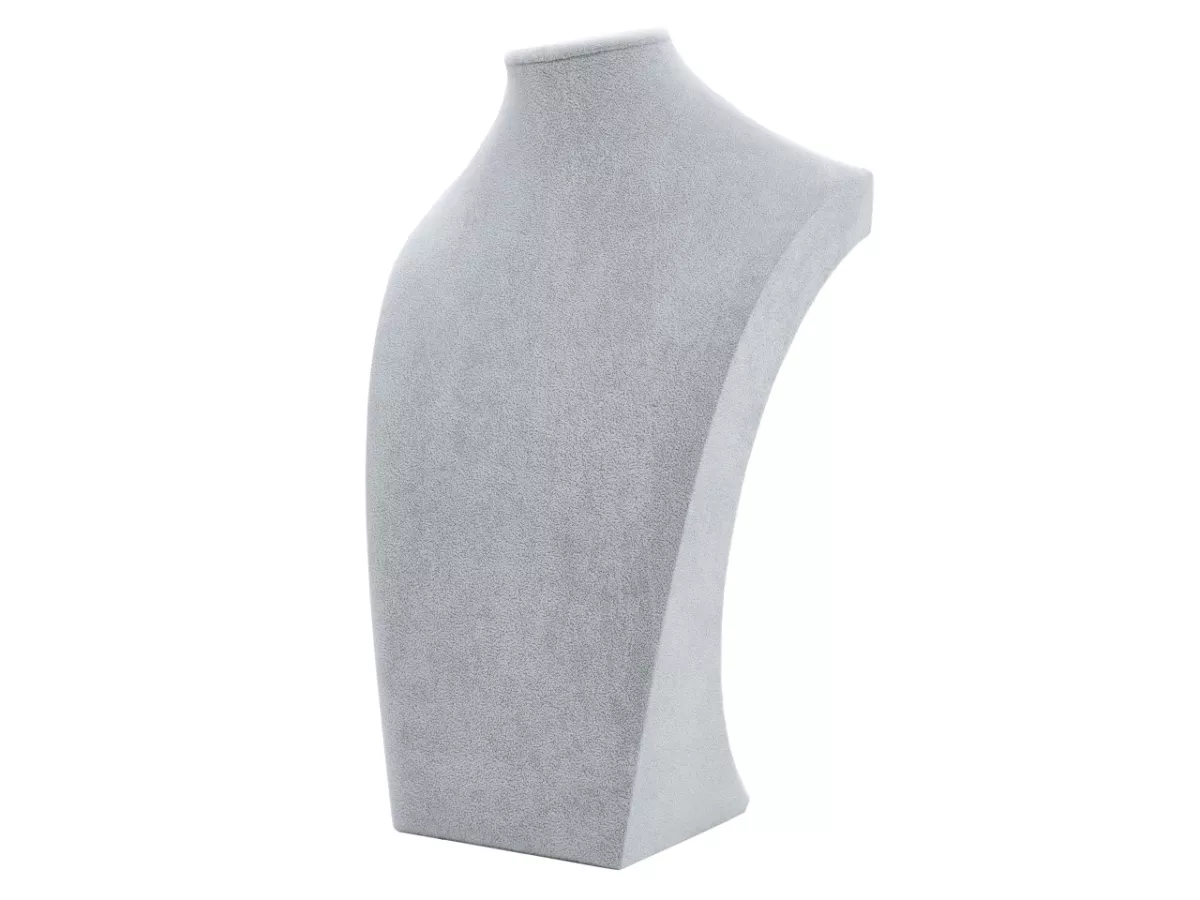 V1A89 EKSPOZYTOR NA BIŻUTERIĘ ZAMSZOWY 39 cm (O1G53) WADLIWY