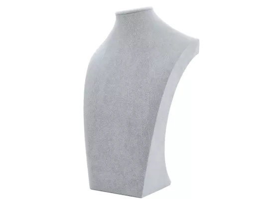 V1A89 EKSPOZYTOR NA BIŻUTERIĘ ZAMSZOWY 39 cm (O1G53) WADLIWY