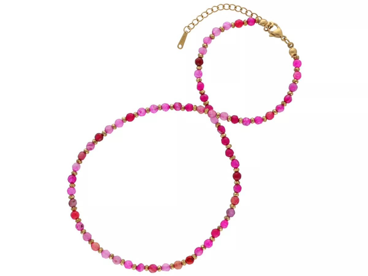 N3P10 NASZYJNIK AGAT I HEMATYT