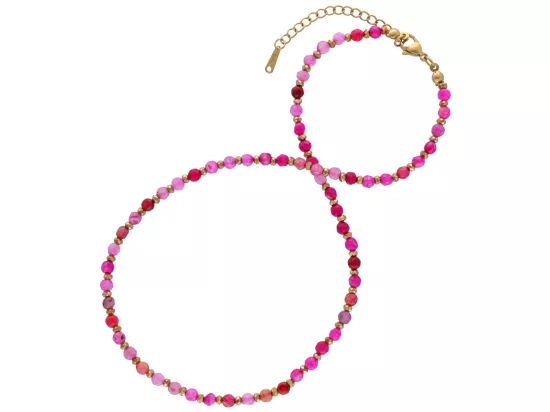 N3P10 NASZYJNIK AGAT I HEMATYT