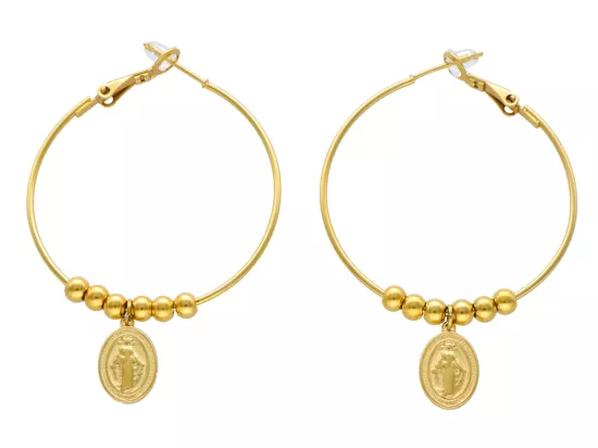 U1T87 KOLCZYKI STAL CHIRURGICZNA 1 PARA