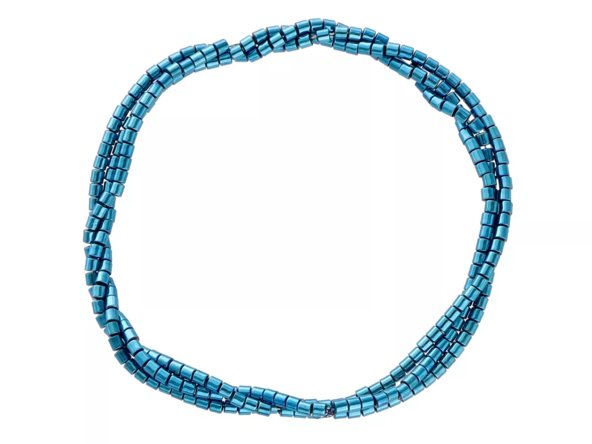 K6W27 HEMATYT WAŁKI 1,5/1,5 mm - 1 SZNUR