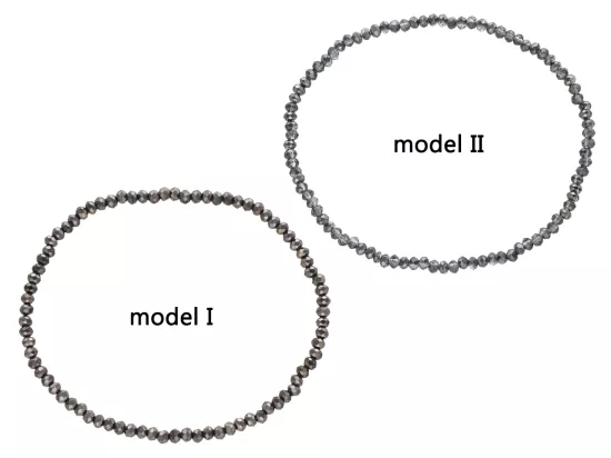 R4B70 BRANSOLETKA KRYSZTAŁKI 2,5 mm NA GUMCE