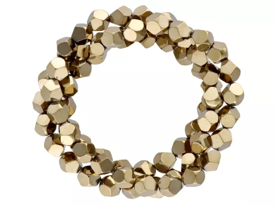 K7B74 HEMATYT ELEMENTY 6/6 mm - 1 SZNUR