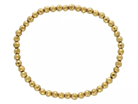 R2X02 BRANSOLETKA HEMATYT KULE FASETOWANE 4 mm