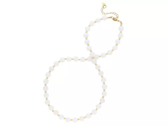 N3M55 NASZYJNIK MASA PERŁOWA I STAL CHIRURGICZNA