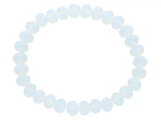 R1P35 BRANSOLETKA KRYSZTAŁKI 8 mm NA GUMCE