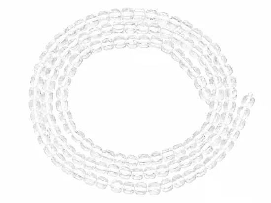 K7H60 KRYSZTAŁ GÓRSKI KOSTKI FASETOWANE 3 mm - 1 SZNUR