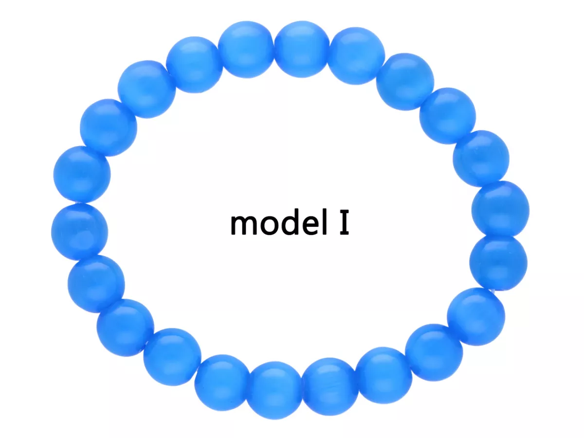 R4I13 BRANSOLETKA KOCIE OKO KULE 8 mm