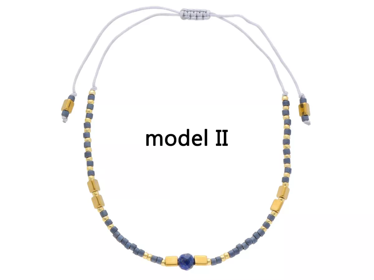 R4S84 BRANSOLETKA SHAMBALLA KRYSZTAŁKI HEMATYT ONYKS