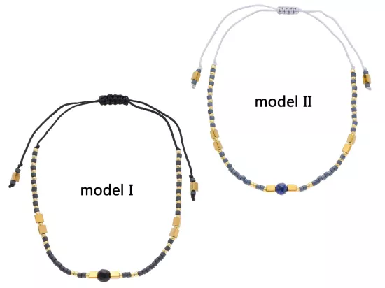 R4S84 BRANSOLETKA SHAMBALLA KRYSZTAŁKI HEMATYT ONYKS