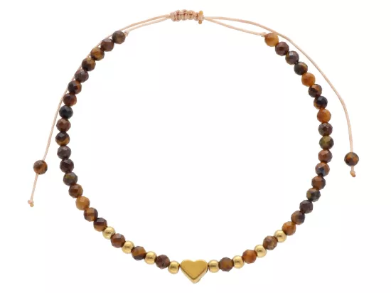 R4S08 BRANSOLETKA SHAMBALLA TYGRYSIE OKO I STAL CHIRURGICZNA