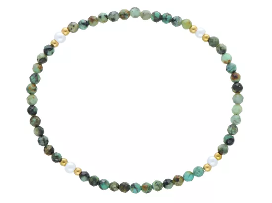 R5E59 BRANSOLETKA TURKUS AFRYKAŃSKI